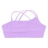 Kaerm Little Big Girls Solid Racer Back Dance Top Bra for Dance/Workout/Gymnastics Sports Bra Purple J 7-8 view 3