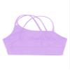 Kaerm Little Big Girls Solid Racer Back Dance Top Bra for Dance/Workout/Gymnastics Sports Bra Purple J 7-8 view 4