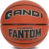 AND1 Fantom Rubber Basketball - Official Size Streetball, Made for Indoor and Outdoor Basketball Games - Sold Deflated (Pump NOT Included), Orange, Size 7 view 1