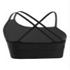 Kaerm Little Big Girls Solid Racer Back Dance Top Bra for Dance/Workout/Gymnastics Sports Bra Black J 7-8 view 2
