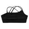 Kaerm Little Big Girls Solid Racer Back Dance Top Bra for Dance/Workout/Gymnastics Sports Bra Black J 7-8 view 3