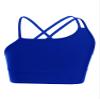 Kaerm Little Big Girls Solid Racer Back Dance Top Bra for Dance/Workout/Gymnastics Sports Bra Royal Blue J 5-6 view 1