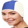 BEEMO Swimming Caps for Women Two-Tone - Navy view 1