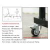2 in Weight Plate Storage Rack, Olympic Weight Plate Tree or Bumper Plate Tree, Vertical Storage Tree, 800 lb Capacity, Locking Caster Wheels view 2