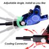 JFOYH 4-Piston MTB Hydraulic Brake Set with 160mm Floating Disc Rotors, Front and Rear Hydraulic Disc Brake Kit for MTB(Pre-Bled, Left-Front/Right-Rear)-Blue view 4