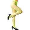 WEANMIX Women's Rhinestone Fishnet Stockings Pantyhose, High Waist Sparkly Tights for Women, Neon Green view 1