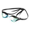 ARENA Unisex Cobra Core Swipe Anti-Fog Racing Swim Goggles for Men and Women Polycarbonate Mirror Lens, Aqua/Black view 1