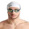 ARENA Unisex Cobra Core Swipe Anti-Fog Racing Swim Goggles for Men and Women Polycarbonate Mirror Lens, Aqua/Black view 4
