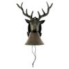 Metal Wall Mount Call Bell 8 Point Antler Buck Deer Cabin/Lodge/Home Door Decor view 1