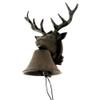 Metal Wall Mount Call Bell 8 Point Antler Buck Deer Cabin/Lodge/Home Door Decor view 2