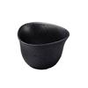 Kawanami Shoten Triangular Deep Small Bowl, Musubi Cup, Won't Break When Droped, Looks Like Ceramic, Aluminum, Lightweight, Black Glaze, Extra Large, Outdoor, Camping, Repositionable view 1