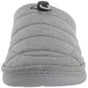 Dearfoams Men's Austin Quilted Memory Foam Sweatshirt Scuff Slipper, Light Heather Grey, Small view 2