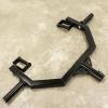 Multi-Grip T Bar Row Landmine Attachment, Steel T Bar Row Handle for Deadlifts, Squats, Back and Core Exercises with T-Bar Row Landmine Attachment Platform, fit 2 Olympic Bars, Black view 1