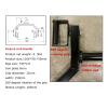 Multi-Grip T Bar Row Landmine Attachment, Steel T Bar Row Handle for Deadlifts, Squats, Back and Core Exercises with T-Bar Row Landmine Attachment Platform, fit 2 Olympic Bars, Black view 2