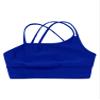 Kaerm Little Big Girls Solid Racer Back Dance Top Bra for Dance/Workout/Gymnastics Sports Bra Royal Blue J 7-8 view 3