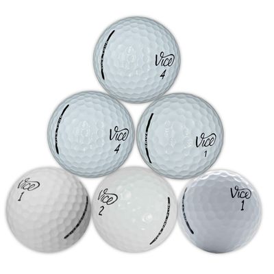 Golf Ball Monkey Recycled for Vice Golf Balls White Mix for Vice Pro Soft, Pro, Drive, Tour, and ProPlus Golfballs Bulk for Men and for Women (24-5A/Mint)