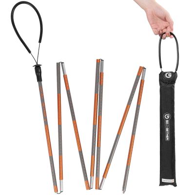 G2 GO2GEHTER 7075 Aluminum Alloy 270cm Backcountry Avalanche Rescue Probe with Storage Bag, Folding Design, Easy to Storage and Carry (Orange)