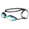 ARENA Unisex Adult Cobra Swipe Racing Swim Goggles for Men and Women Polycarbonate Mirror Lens Hydrodynamic Design, Aqua/Black view 1