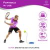 NAZRET Tennis Trainer Rebounder Set  Solo Tennis Trainer Practice Equipment with a Headband, Wristbands, Drawstring Bag, 3Balls, 3Ropes & 1 Base  Solo Tennis Trainer. view 4