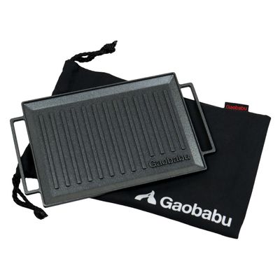 Gaobabu B6 MultiGrillPlate made in Japan | Fits a wide variety of gear | 3-layer fluorine processing | No seasoning required | Easy to clean | aluminum lightweight compact
