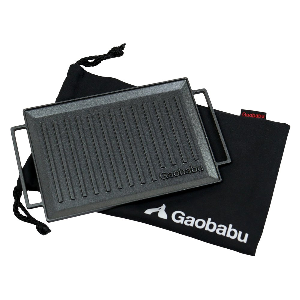 Gaobabu B6 MultiGrillPlate made in Japan | Fits a wide variety of gear | 3-layer fluorine processing | No seasoning required | Easy to clean | aluminum lightweight compact