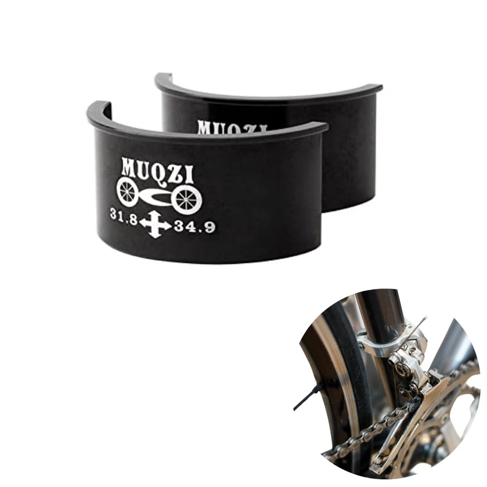 Front Derailleur Clamp Shim Spacer Adapter Kit, Various Size Options of 28.6 31.8 34.9 (31.8->34.9)
