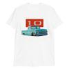 JG Infinite 1966 Chevy C10 Slammed Antique Pickup Truck Club Show Short-Sleeve Unisex T-Shirt White view 1