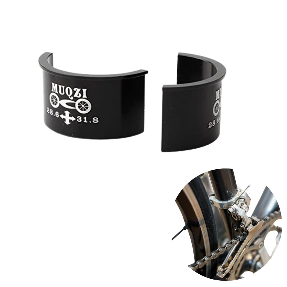 Front Derailleur Clamp Shim Spacer Adapter Kit, Various Size Options of 28.6 31.8 34.9 (28.6->34.9)