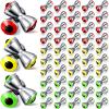 50 Fly Tying Materials, Realistic Dumbbell Eyes (Alloy), 3 Colors, Shipped Randomly (4.8 mm) view 1