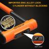 INTEKIN Bike U Lock Heavy Duty Bike Lock Bicycle Lock, 16mm U Lock and 5ft Length Security Cable with Sturdy Mounting Bracket for Bicycle, Motorcycle and More, Orange, Large view 3