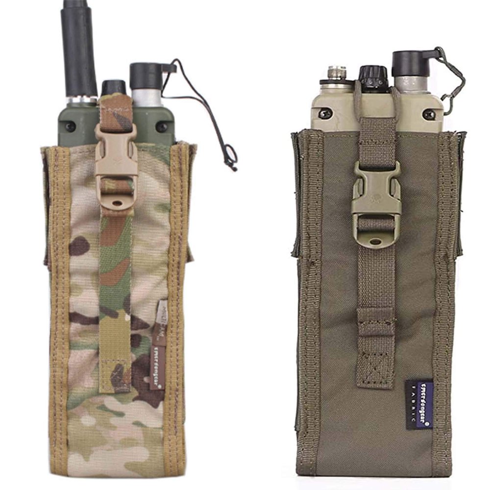 Emerson PRC148/152 Tactical Radio Pouch Airsoft Combat Molle Radio Pouch (Ranger Green)