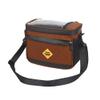 KKTAPOS Bicycle Handlebar Bag - Bike Front Basket Insulation Lunch Bag with Touch Screen Cycling Accessories Shoulder Strap for Outdoor Hiking Travel Assistants (Brown) view 1