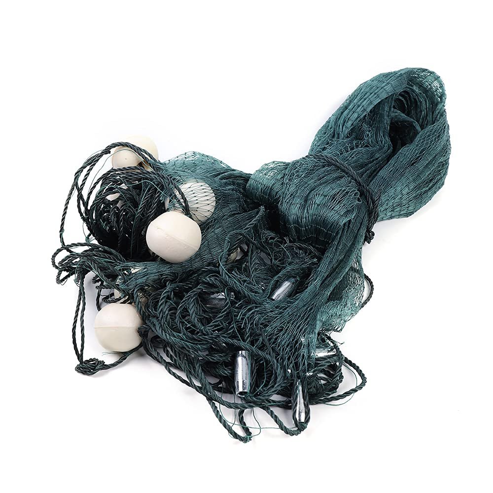 6.5X 33 FT Beach Seine/Drag Nets Nylon Beach Seine Fishing Cast Net Fishing for Bait Trap Fish Throw Net, Cast Nets Mesh Throw Net Freshwater Casting Nets
