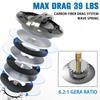 Tempo New Apex Spinning Reel, Ultralight Premium Magnesium Body, Super Smooth Fishing Reel 10 + 1 BB, Powerful and Durable Reel Strong 39lb Max Carbon Fiber Drag, Blue, N-Apex-2000 (N-Apex-2000) view 3
