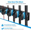 PLUSINNO 2 pack Vertical Fishing Rod rack, Wall Mounted Fishing Rod holder, 2 Packs Fishing Pole Holders Hold Up to 18 Rods or Combos, Fishing rod holders for garage, Fishing Gear and Gifts for Men view 3