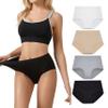 SERISIMPLE Viscose Bamboo Women Luxury Underwear Silky Comfy Ultra Soft Briefs Breathable Stretch High&Mid Waist Panties 4 pack (M, High-Assorted 1) view 1