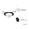 ZKXXJ WWJD HWLF Bracelet Set,Stainless Steel Adjusted Black White Beaded Onyx What Would Jesus Do He Would Love First Bracelets Inspirational Religious Reminder Jewelry view 2
