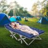 LILYPELLE Camping Cot, Portable Folding Cots for Adults, Heavy Duty Outdoor Sleeping Cot Bed with Carry Bag for Camping/Hiking/Traveling/Home/Office Nap and Beach Vacation view 3