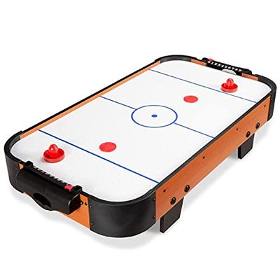 40in Air Hockey Arcade Table w/ 100V Motor, Powerful Electric Fan, 2 Strikers, 2 Pucks