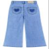 KIDSCOOL SPACE Girls Denim Pants,Simple Design Flared Jeans, Light Blue, 6 Years view 2