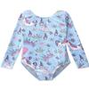 HOZIY Unicorn Leotards for Girls Gymnastics Long Sleeve Sleeved Outfits Spandex Castle Size 8-9 8-10 9-10 Years Old Dress Diamond Crown Shiny view 1