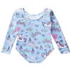 HOZIY Unicorn Leotards for Girls Gymnastics Long Sleeve Sleeved Outfits Spandex Castle Size 8-9 8-10 9-10 Years Old Dress Diamond Crown Shiny view 2