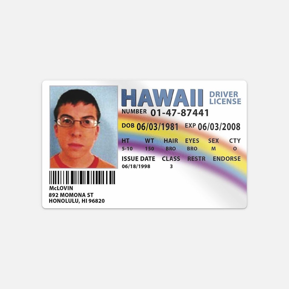 McLovin Car Bumper Vinyl Sticker Decal