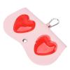 Brrnoo Sunglasses Case Eyeglass Cases, Glasses Bag Cute Fashion Red Love Pattern Portable Glasses Storage Decoration Bag Microfiber Case Pouch Bag Glasses Sunglasses Case Soft view 3