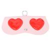 Brrnoo Sunglasses Case Eyeglass Cases, Glasses Bag Cute Fashion Red Love Pattern Portable Glasses Storage Decoration Bag Microfiber Case Pouch Bag Glasses Sunglasses Case Soft view 4