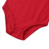 ROMPERINBOX Baby Football Jersey Onsies Raglan Bodysuit Customized Newborn Unisex Solid Sport Teams Romper with Contrasting Sleeve Stripes(Red,0-3 Months) view 4