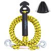 Affordura Boat Tow Harness for Tubing, Skiing, Kneeboarding, 4 Riders, 12 FT, Yellow view 1