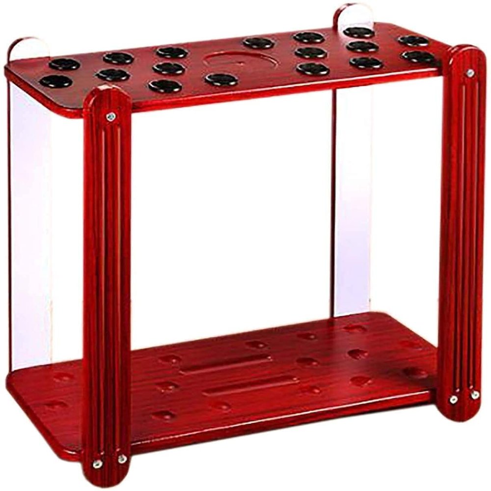 Cue Racks Pool Cue Rack Indoor and Outdoor Large-Capacity Billiard Cue Holder with Grooves 18-Hole Billiard Cue Holder Cue Holder WEWYQSJXBXF-211222