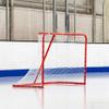 FORZA Hockey Goals (6ft x 4ft) | Regulation Or Professional Hockey Goals & Net | Galvanized Steel Frame | Professional 5mm Thick Net | Traditional Red Frame with White Netting (Regulation) view 1