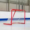 FORZA Hockey Goals (6ft x 4ft) | Regulation Or Professional Hockey Goals & Net | Galvanized Steel Frame | Professional 5mm Thick Net | Traditional Red Frame with White Netting (Professional) view 1